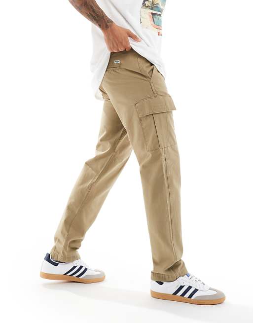 Jack & Jones Loose Fit Cargo Trouser In Beige