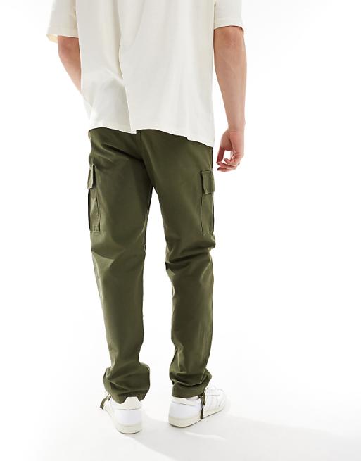 Jack & Jones Loose Fit Cargo Trouser In Khaki