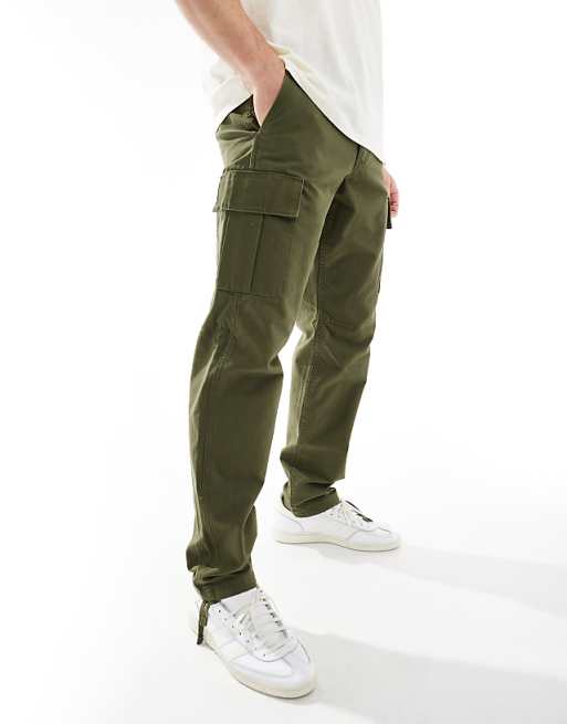 Jack & Jones loose fit cargo trouser in khaki