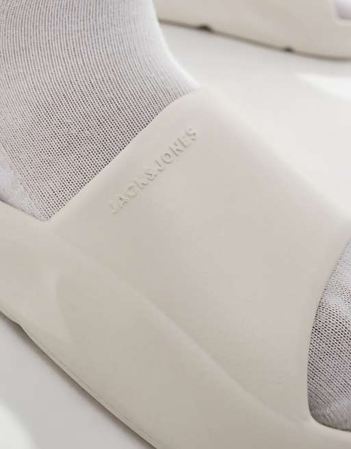 Jack & Jones Moulded Slider In White
