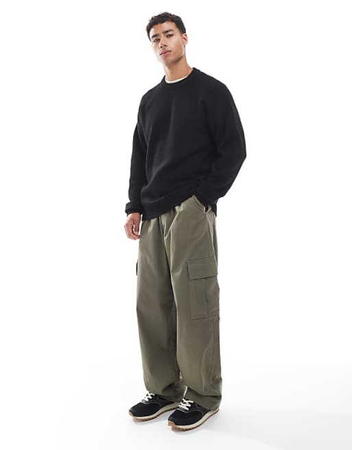 Jack & Jones Oversize Fluffy Jumper In Black