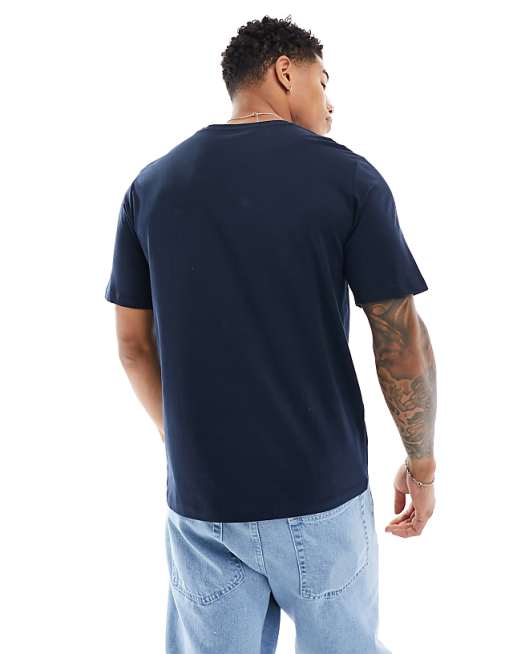 Jack & Jones T-shirt With & Logo In Navy