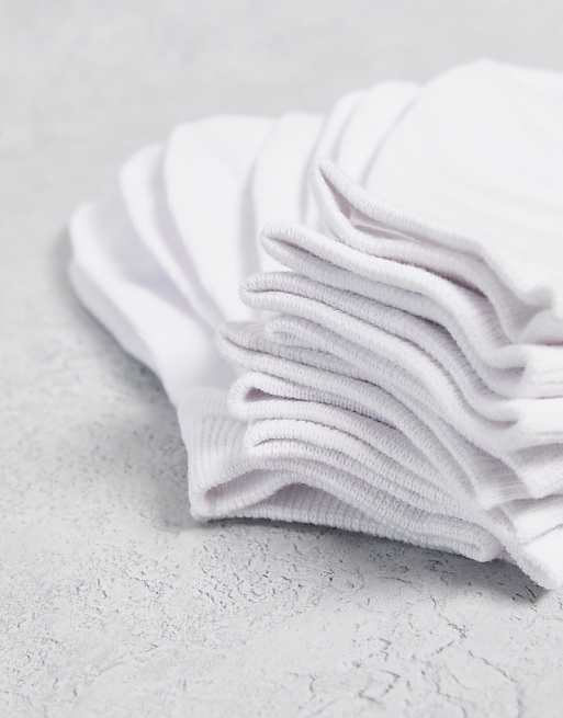 Jack & Jones Trainer Socks 5 Pack In White