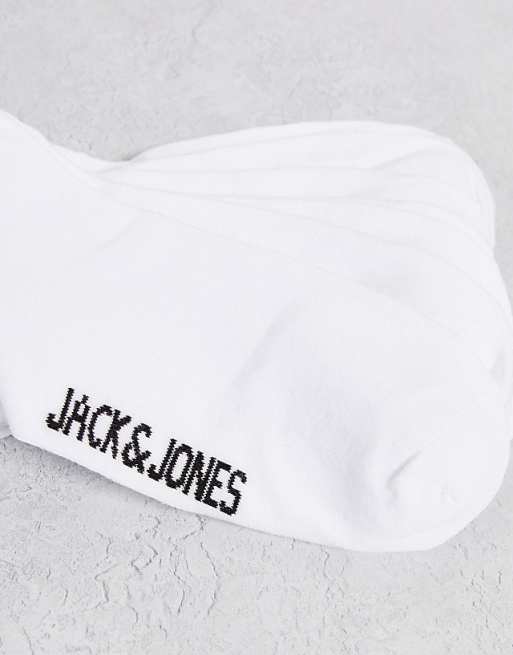 Jack & Jones Trainer Socks 5 Pack In White