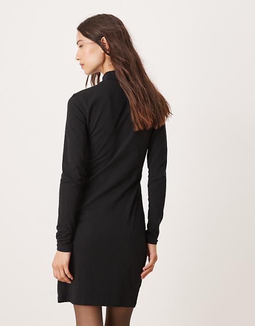 JDY High Neck Mini Dress In Black