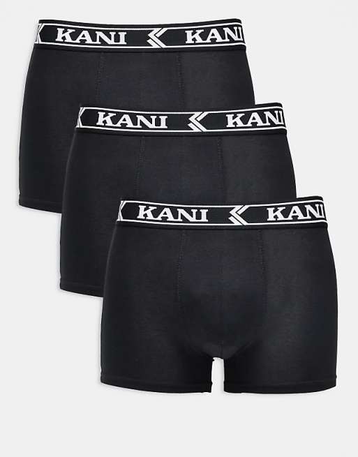Karl Kani retro tape 3 pack boxers in black