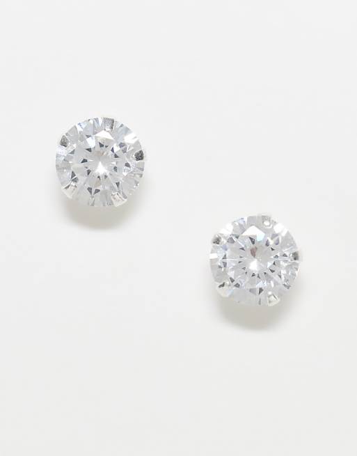 Kingsley Ryan 6mm round gem stud earrings in sterling silver