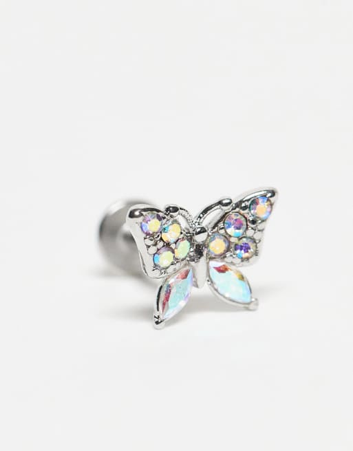Kingsley Ryan Ab Gem Set Buterfly Labret Piercing