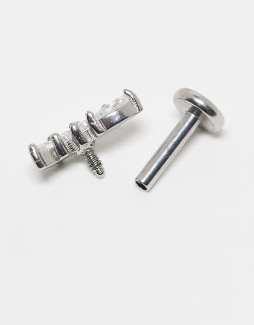 Kingsley Ryan Gem Set Petals Labret Piercing