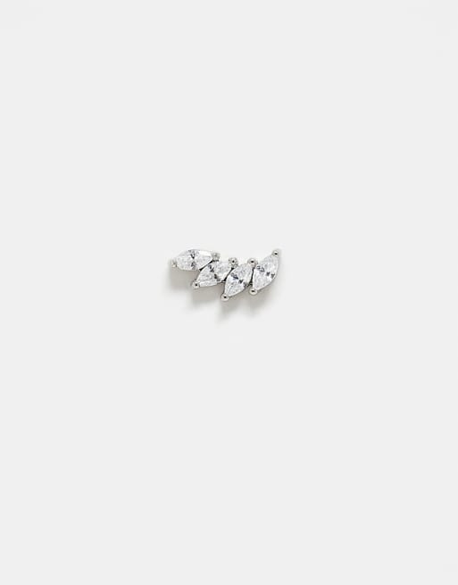Kingsley Ryan gem set petals labret piercing