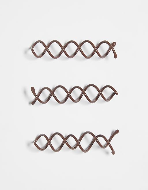 Kitsch Brown Bun Twist 3 Pack