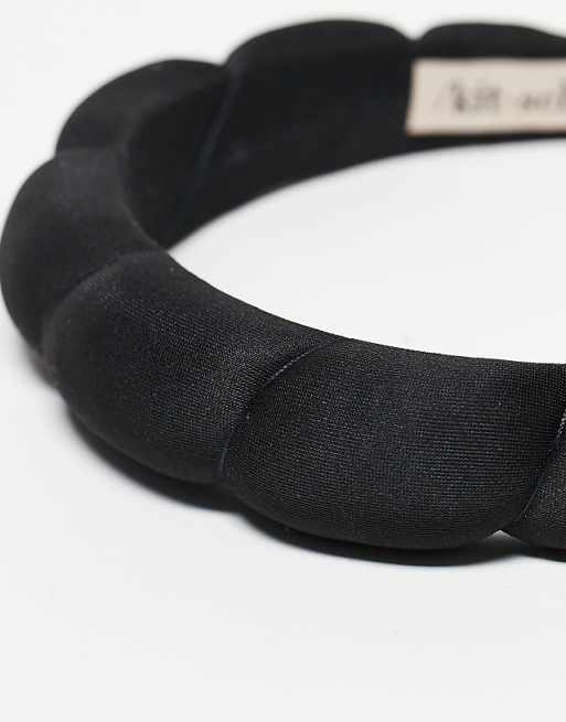 Kitsch Fabric Puffy Headband 1 Pack - Black