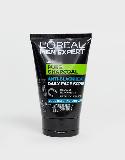 L'Oreal Men Expert Pure Charcoal Anti-Blackhead Daily Face Scrub 100ml