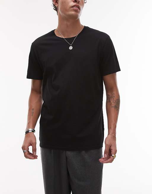 Lacoste 3 Pack T-shirt In Black