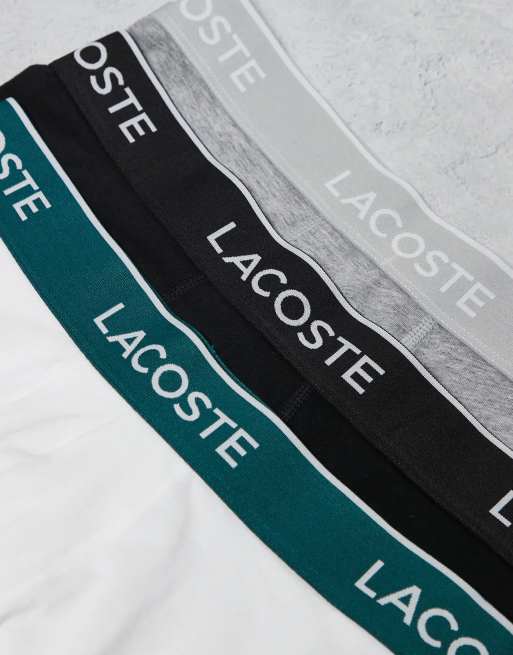 Lacoste 3 Pack Trunks In Multi