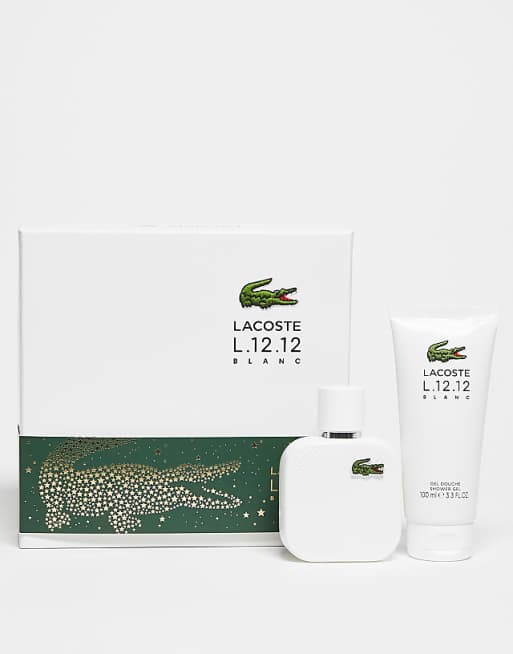 Lacoste L.12.12 Blanc Gift Set: 50ml & 100ml Shower Gel