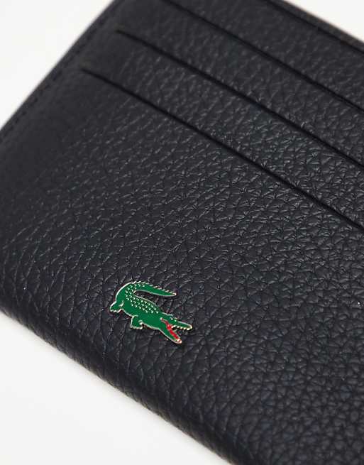 Lacoste Logo Card Holder In Black