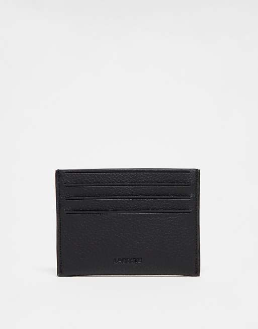 Lacoste Logo Card Holder In Black