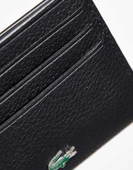 Lacoste Logo Card Holder In Black