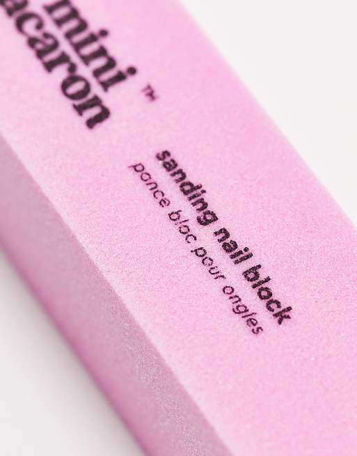 Le Mini Macaron Sanding Nail Block Pink