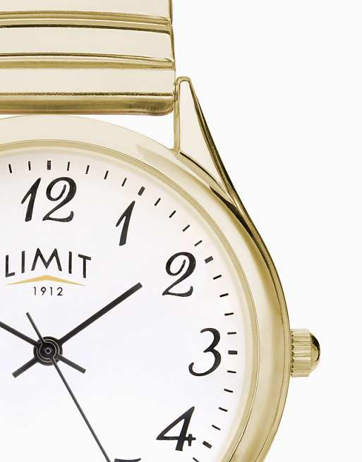 Limit 34mm Mens Round Gold Analogue Watch In Gold