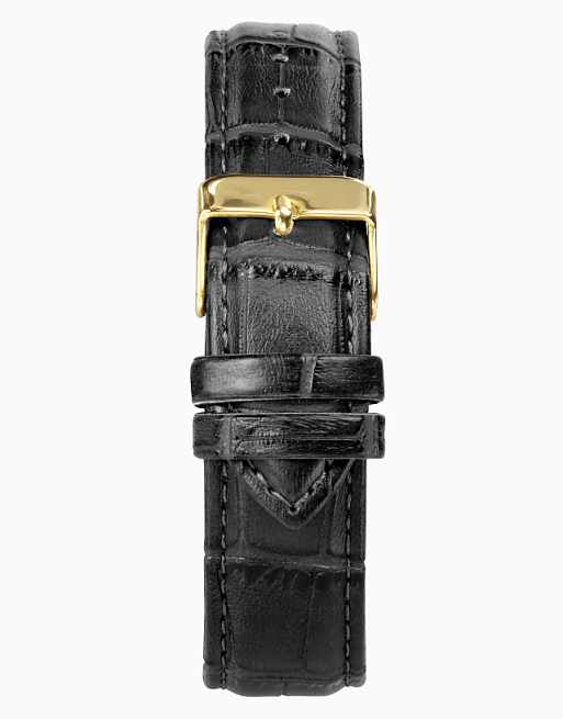 Limit 38mm Mens Round Black Analogue Watch In Black