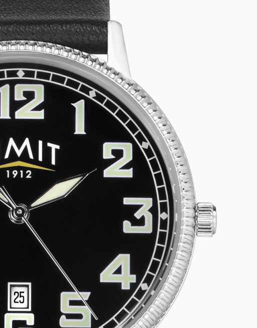 Limit 40mm Mens Round Black Analogue Watch In Black