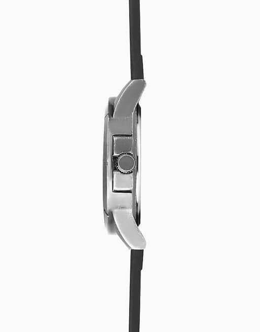 Limit Pilot 46mm Mens Round Black Analogue Watch In Black