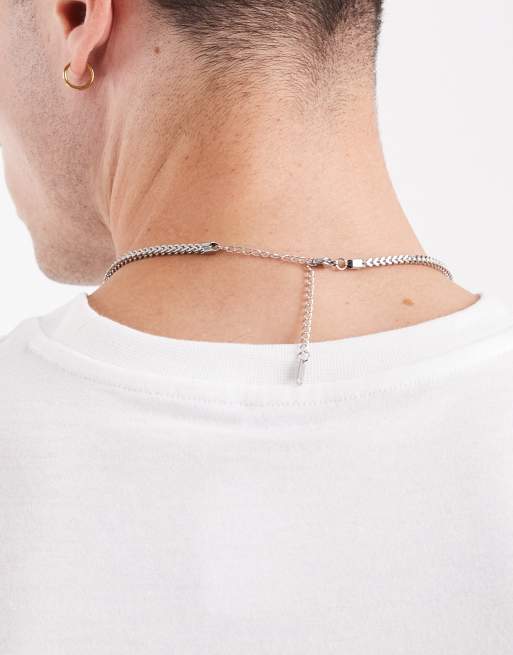 Lost Souls 3mm Square Cable Chain Necklace In Stainless Steel