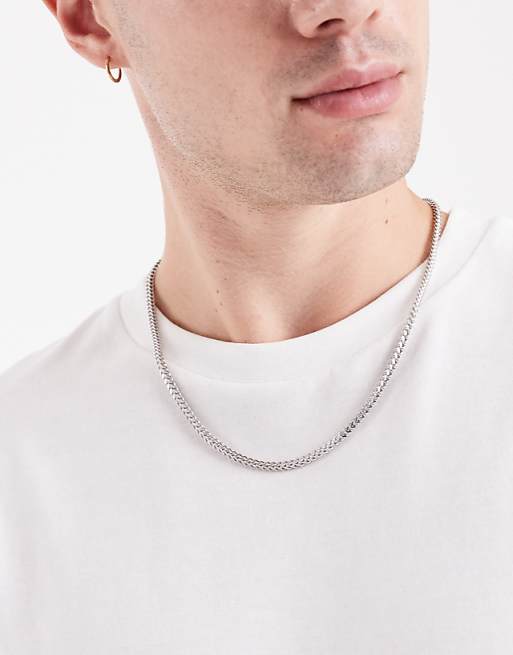 Lost Souls 3mm square cable chain necklace in stainless steel
