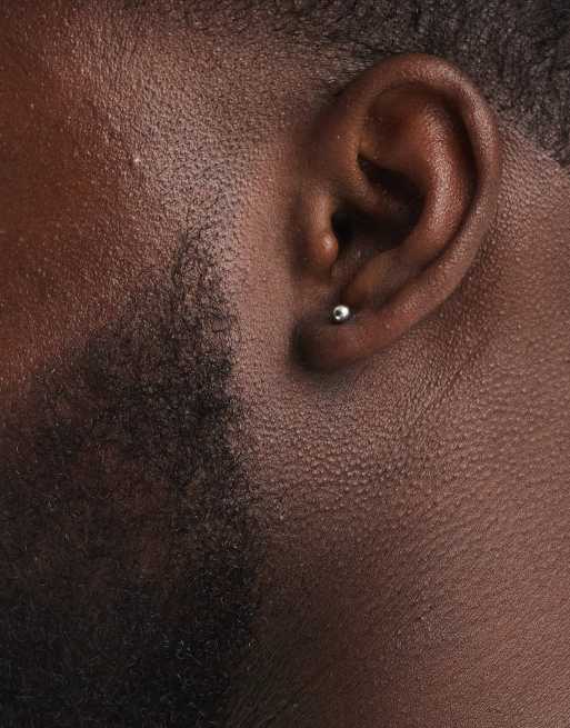 Lost Souls 4mm Ball Stud Earring In Stainless Steel