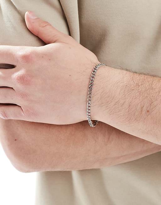 Lost Souls 4mm Curb chain bracelet in stainless steel