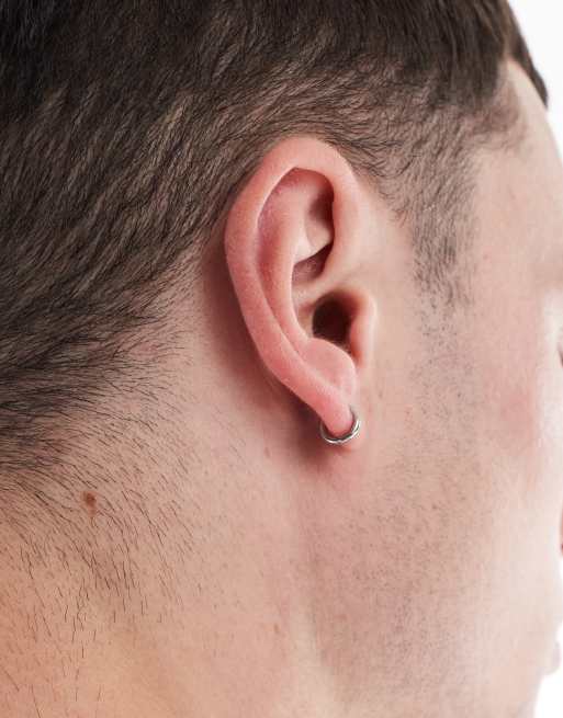 Lost Souls Mismatched Huggie Hoop Earrings In Stainless Steel