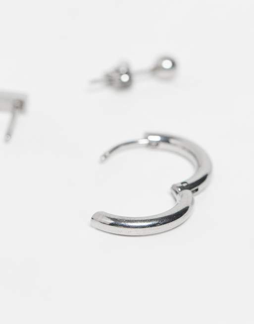 Lost Souls Pack Of 3 Earrings In Stainless Steel