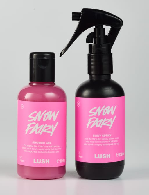 LUSH Snow Fairy Body Spay + Shower Gel Duo Set