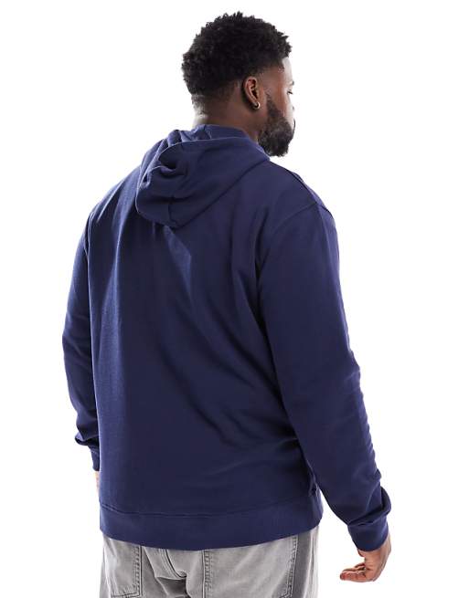 Lyle & Scott Plus Zip Through Hoodie In Navy