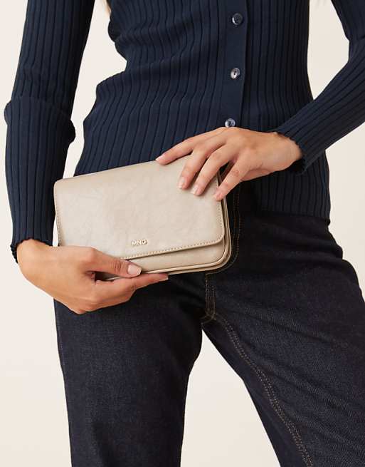 Mango Cross Body Bag In Taupe