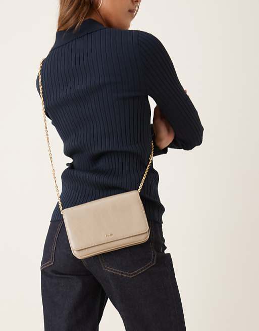 Mango cross body bag in taupe