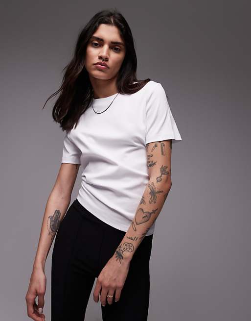 Mango premium t-shirt in white
