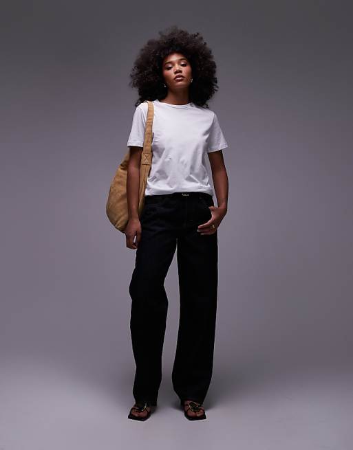 Mango Round Neck T-shirt In White