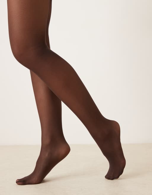 My Accessories Barely There 15 Denier Tights In Brown