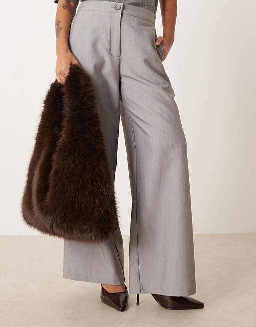 My Accessories Faux Fur Tote Bag In Brown