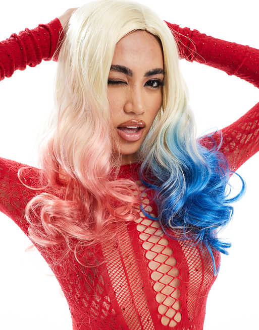 My Accessories Halloween Harley Quinn wig