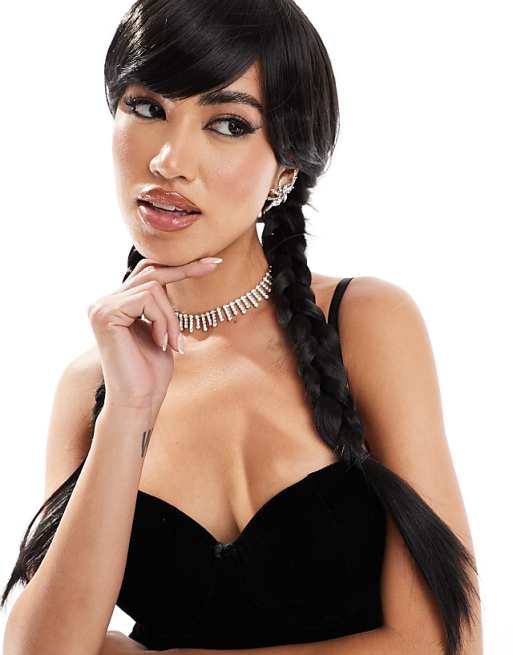 My Accessories Halloween Wednesday Addams wig in black