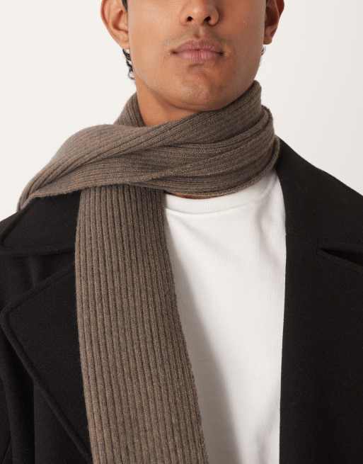 My Accessories Man Supersoft Oversized Blanket Scarf In Brown