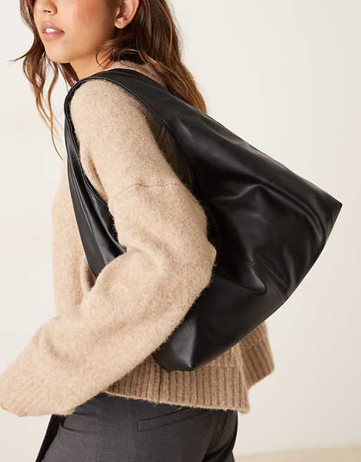 My Accessories Slouchy Tote Bag In Black