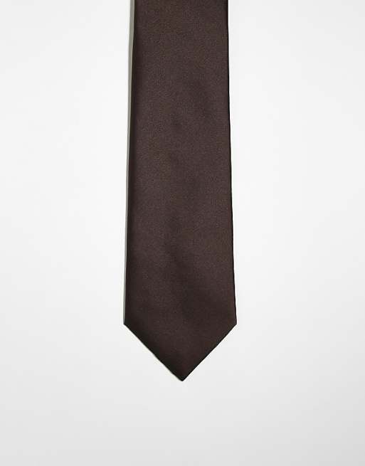 My Accessories tie in chocolate brown