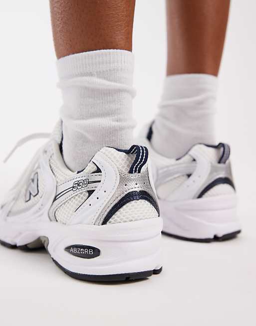 New Balance 530 Trainers In White And Grey