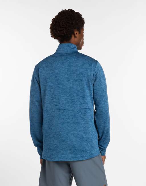 New Balance Athletics Heat Grid 1/2 Zip In Blue