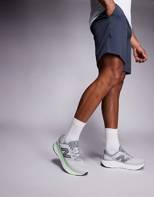 New Balance Evoz Running Trainers In Grey And Green